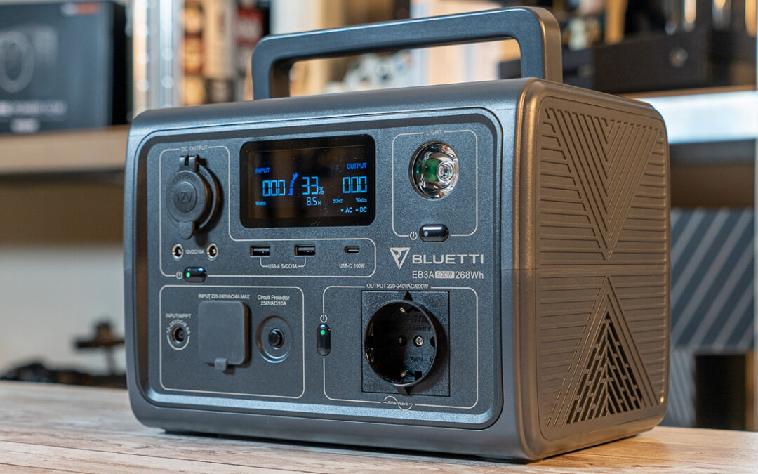 Torna in sconto la power station Bluetti EB3A: 229€ con coupon, 268Wh e 600W (1200W di picco)!