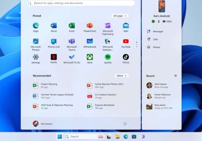 integrazione di Phone Link nel menu Start