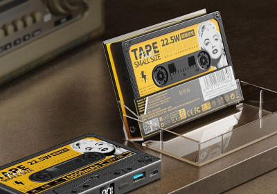 I powerbank a forma di audiocassetta