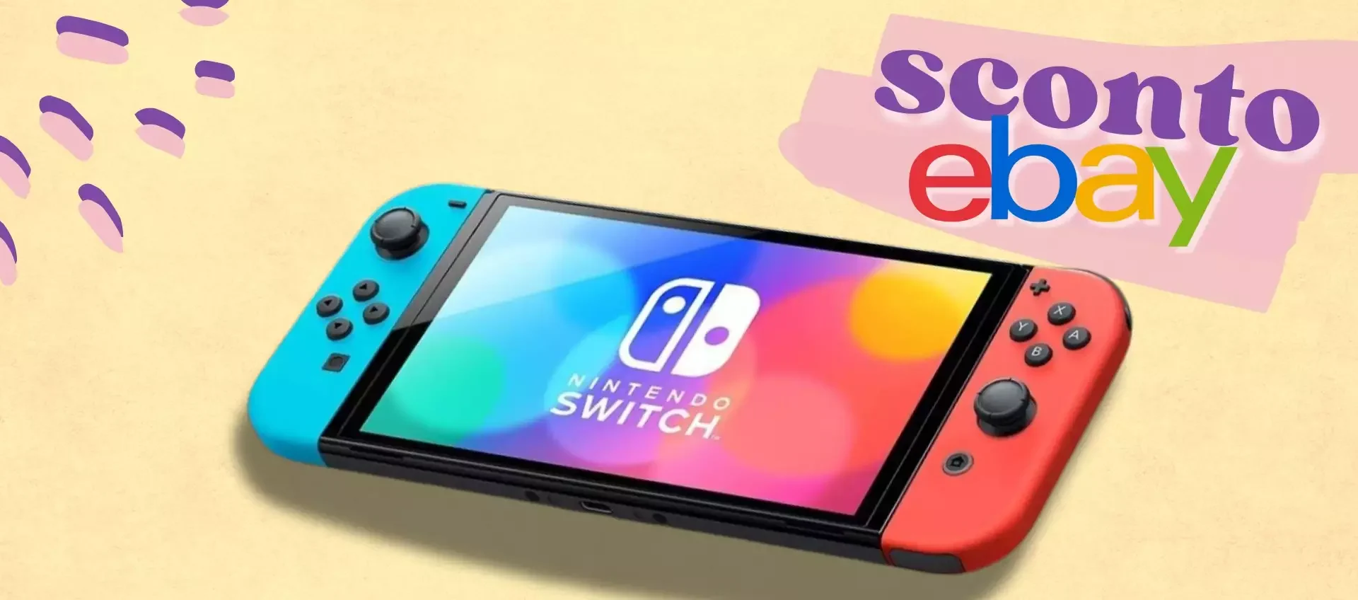 Nintendo Switch OLED per giocare in 3 modi diversi, sconto FURIOSO eBay