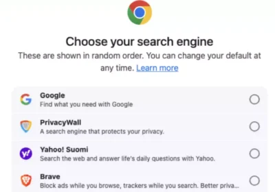 Google chiede di scegliere motore di ricerca e browser
