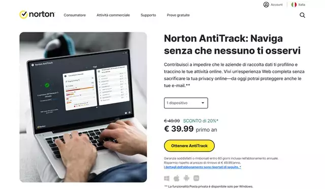 norton antitrack prezzi