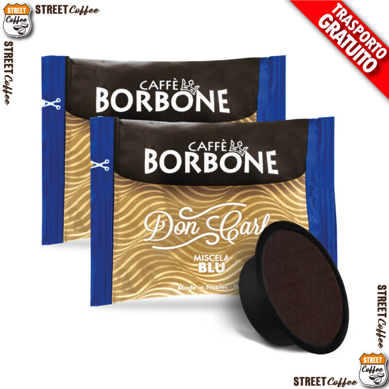 200 Capsule Caffè Borbone Don Carlo Miscela Blu compatibili a Modo Mio gratis