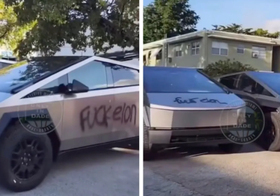 Decine di Cybertruck sono stati vandalizzati dagli hater di Elon Musk
