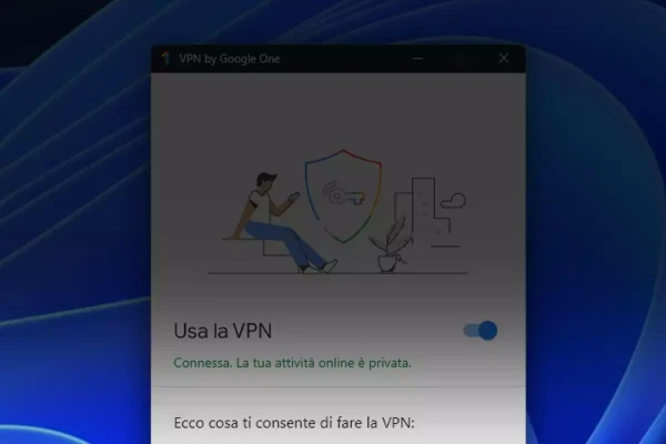 La VPN inclusa in Google One si spegne oggi