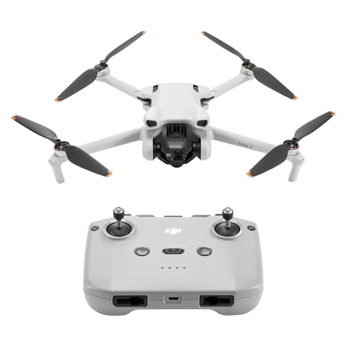 DJI Mini 3 – Mini drone con fotocamera leggero e pieghevole con video in 4K HDR, autonomia di 38 minuti, Riprese verticali native e funzioni intelligenti, C0