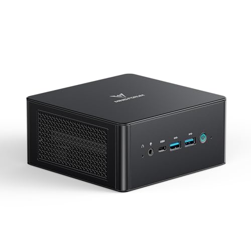 MINIS FORUM UM890 Pro Mini PC – AMD AI Ryzen 9 8945HS, 8 C/16 T, GPU Radeon 780M, 64GB di RAM DDR5, SSD M.2 da 1TB, HDMI 2.1, DP 1.4, 2xUSB4, 4xUSB3.2, Oculink, 2xRJ45 2.5G, Wi-Fi 6E e BT 5.2