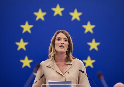 Ritratto di Roberta Metsola, rieletta presidente del Parlamento europeo