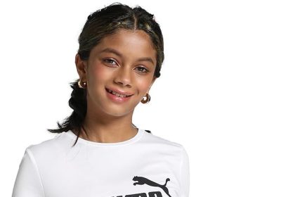 PUMA Ess Logo Tee G, T-shirt Bambine e ragazze