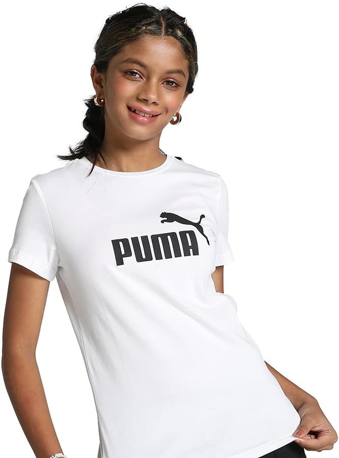 PUMA Ess Logo Tee G, T-shirt Bambine e ragazze