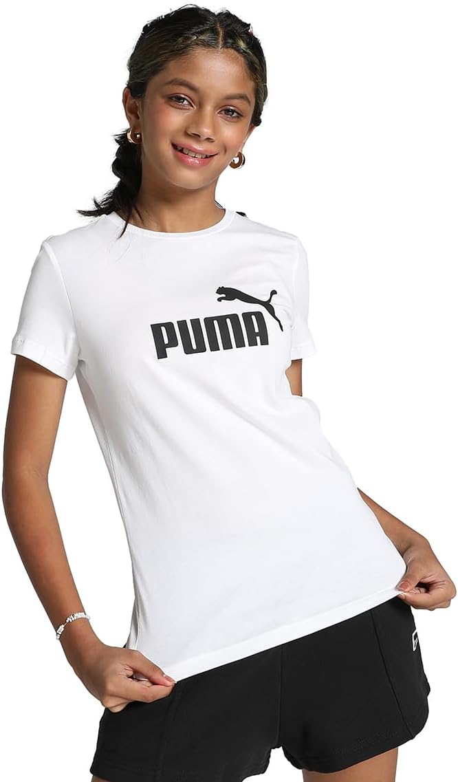 PUMA Ess Logo Tee G, T-shirt Bambine e ragazze