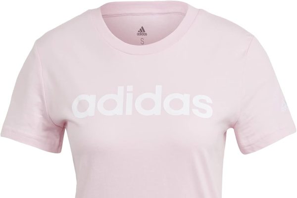 adidas Essentials Slim Logo Short Sleeve T-Shirt Donna
