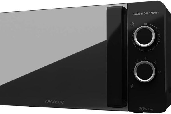 Cecotec Forno a Microonde ProClean 3040 da 20 Litri, 700 Watt di potenza, rivestimento Ready2Clean, 6 livelli di funzionamento, timer da 30 minuti, modalità scongelamento, colore nero