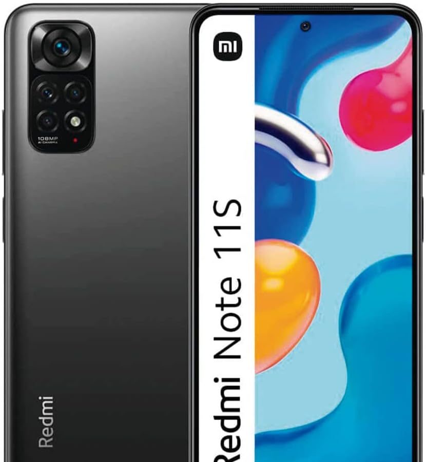 Xiaomi Redmi Note 11S – Smartphone 6+128GB, Display AMOLED 6.43” 90Hz FHD+, MediaTek Helio G96, fotocamera professionale 108MP, 5000mAh, Graphite Grey (versione IT + 2 anni di garanzia)