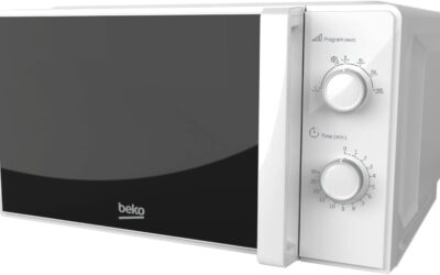 Beko – MOC20100WFB – Forno a Microonde, 5 Livelli Potenza, 20 Litri, 700 W, Libera Installazione, Timer 30 min – Bianco, 45,2 x 32,5 x h26,2 cm