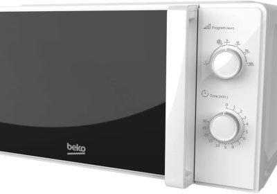 Beko – MOC20100WFB – Forno a Microonde, 5 Livelli Potenza, 20 Litri, 700 W, Libera Installazione, Timer 30 min – Bianco, 45,2 x 32,5 x h26,2 cm