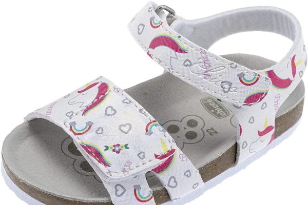 Chicco, Sandali con Doppio Velcro Bianco, Confortevoli, Leggeri, Flessibili e Traspiranti, Bambine E Ragazze, Designed in Italy