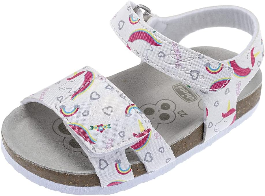 Chicco, Sandali con Doppio Velcro Bianco, Confortevoli, Leggeri, Flessibili e Traspiranti, Bambine E Ragazze, Designed in Italy
