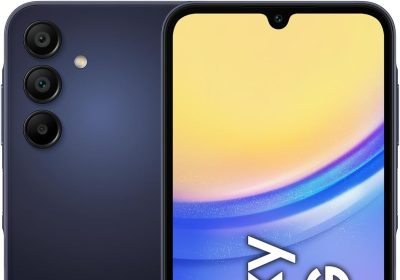 Samsung Galaxy A15 5G, Smartphone Android 14, Display Super AMOLED 6.5″ FHD+, 4GB RAM, 128GB, memoria interna espandibile fino a 1TB, Batteria 5.000 mAh, Blue Black [Versione Italiana]