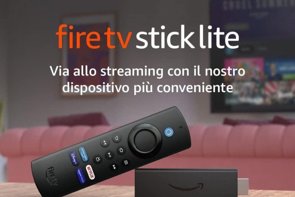Amazon Fire TV Stick Lite con telecomando vocale Alexa | Lite, il nostro lettore multimediale HD più conveniente