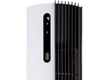 MEDION Ventilatore a torre P20 TF con telecomando (12 impostazioni di velocità, modalità di riposo silenzioso, 30 watt di potenza, oscillazione orizzontale automatica di 80°, display LED