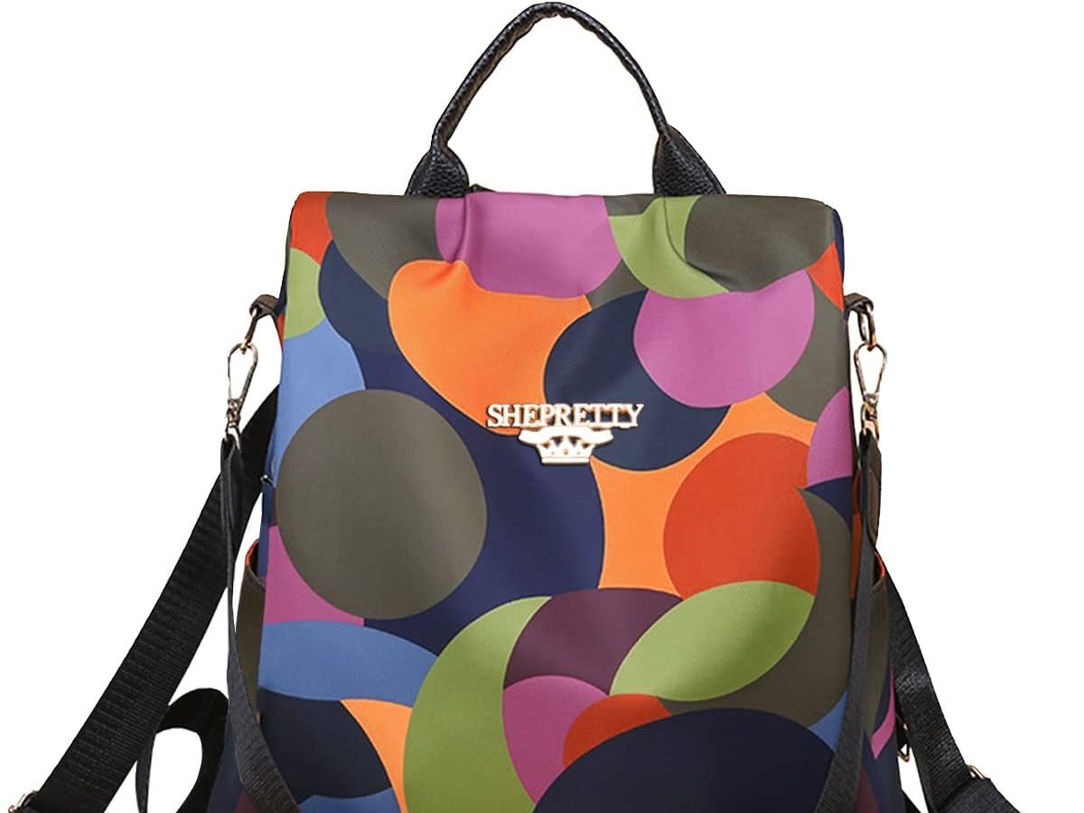 shepretty Zaino piccolo da donna Zaino Donna Borsa pelle Impermeabile casual borsetta