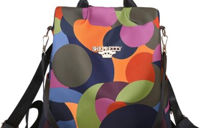 shepretty Zaino piccolo da donna Zaino Donna Borsa pelle Impermeabile casual borsetta