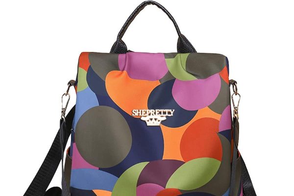 shepretty Zaino piccolo da donna Zaino Donna Borsa pelle Impermeabile casual borsetta