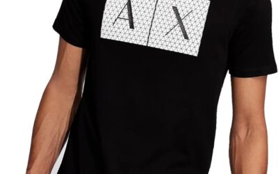 ARMANI EXCHANGE Tshirt Girocollo Motivo Microtriangolo T-Shirt Uomo