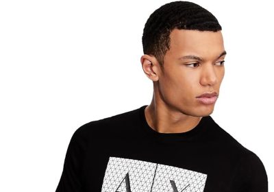ARMANI EXCHANGE Tshirt Girocollo Motivo Microtriangolo T-Shirt Uomo