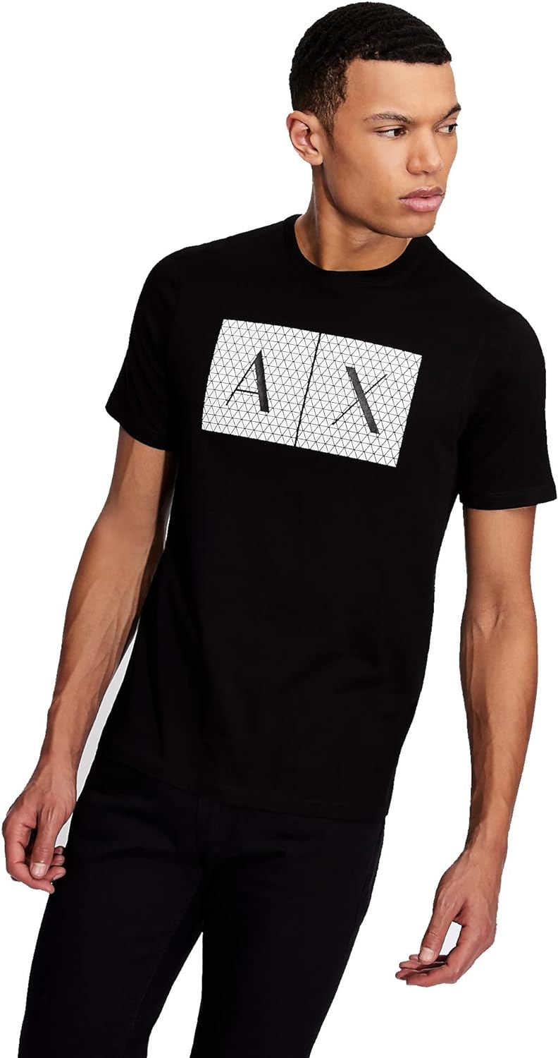 ARMANI EXCHANGE Tshirt Girocollo Motivo Microtriangolo T-Shirt Uomo
