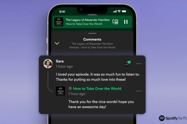 Spotify introduce una nuova funzionalità: commenti per i podcast – Future Tech