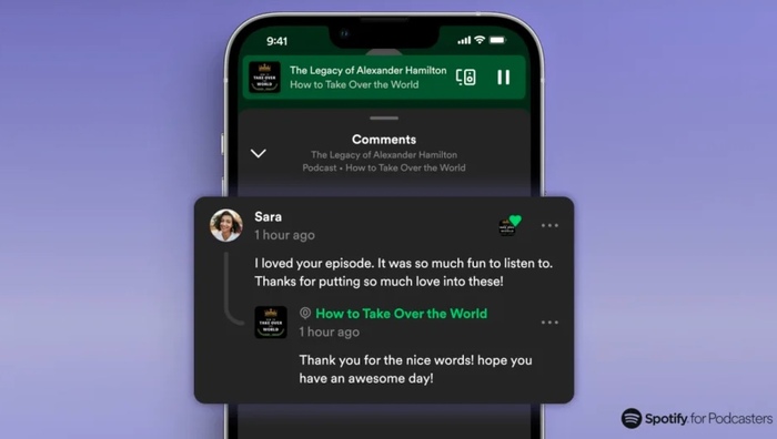 Spotify introduce una nuova funzionalità: commenti per i podcast – Future Tech