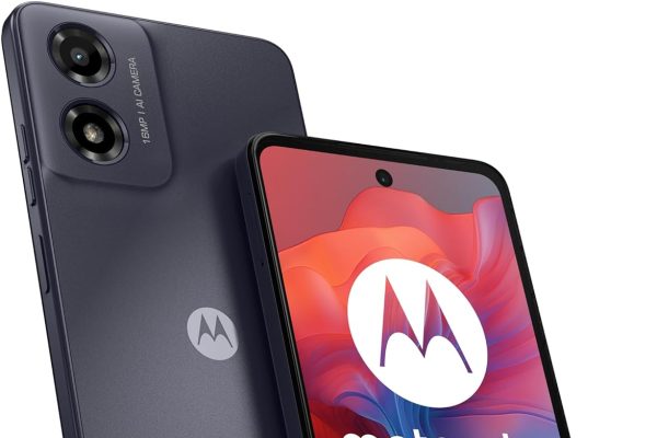 Motorola moto g04 (Display 6.56″ HD+ 90 Hz, 16MP, 5000 mAh ricarica 15W, 4/64GB, Dual SIM, IP52, Android 14, Cover Inclusa), Concord Black