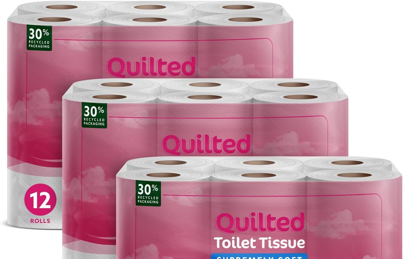 by Amazon Carta Igienica, 4 Veli Trapuntata, Ultra Morbida, 36 Rotoli (3 Confezioni da 12), 160 Fogli per Rotolo, Certificata FSC