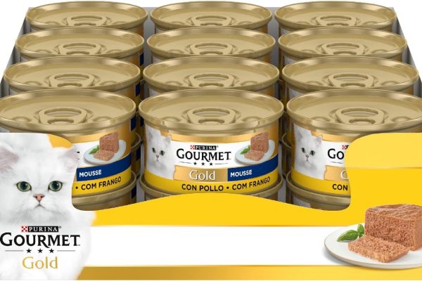 Purina Gourmet Gold Mousse per Gatti con Pollo, 24 Lattine da 85g