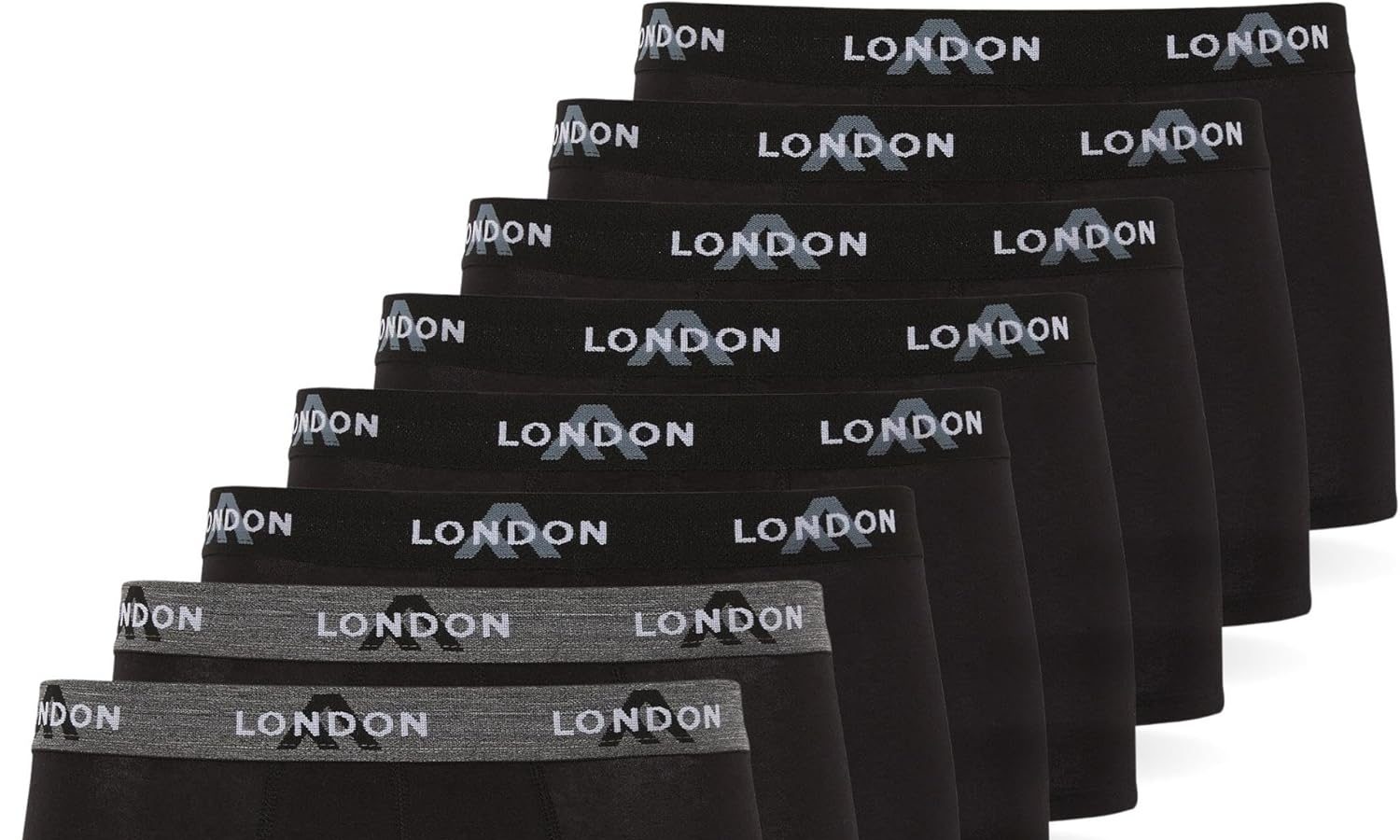 FM London (Pacchetto da 4/8 Mutande Uomo – Boxer Uomo Cotone, Aderenti e Confortevoli per l’Uso Quotidiano – Boxer Hipster Aderenti per Uomo