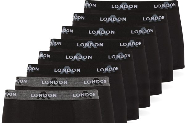 FM London (Pacchetto da 4/8 Mutande Uomo – Boxer Uomo Cotone, Aderenti e Confortevoli per l’Uso Quotidiano – Boxer Hipster Aderenti per Uomo