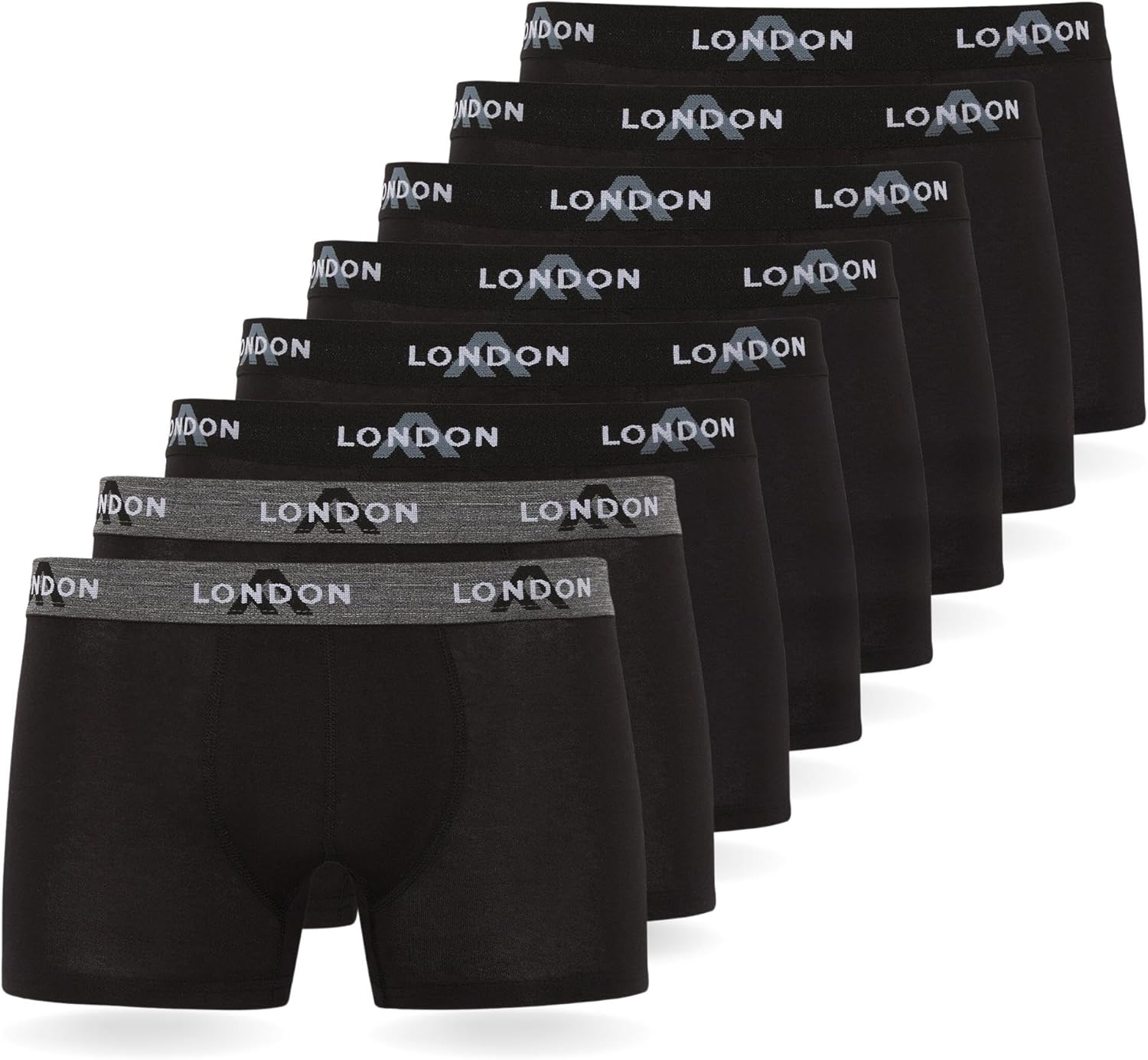 FM London (Pacchetto da 4/8 Mutande Uomo – Boxer Uomo Cotone, Aderenti e Confortevoli per l’Uso Quotidiano – Boxer Hipster Aderenti per Uomo