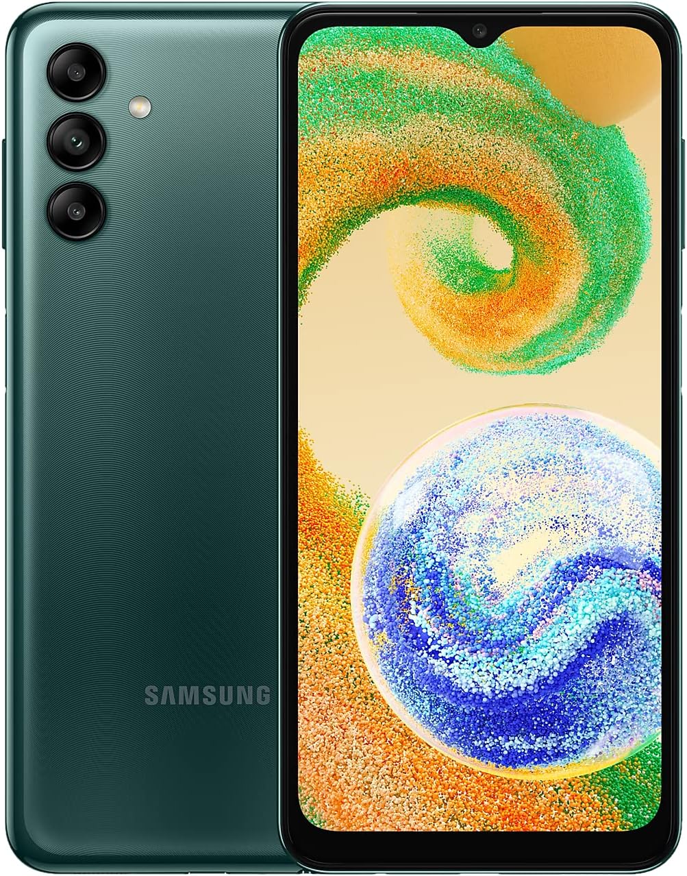 SAMSUNG Galaxy A04s SM-A047FZGUEUE, sbloccato, smartphone Android 12, display 6,5 Infinity-V HD+, memoria interna espandibile, batteria da 5.000 mAh, verde, 3 GB di RAM e 32 GB, (versione italiana)