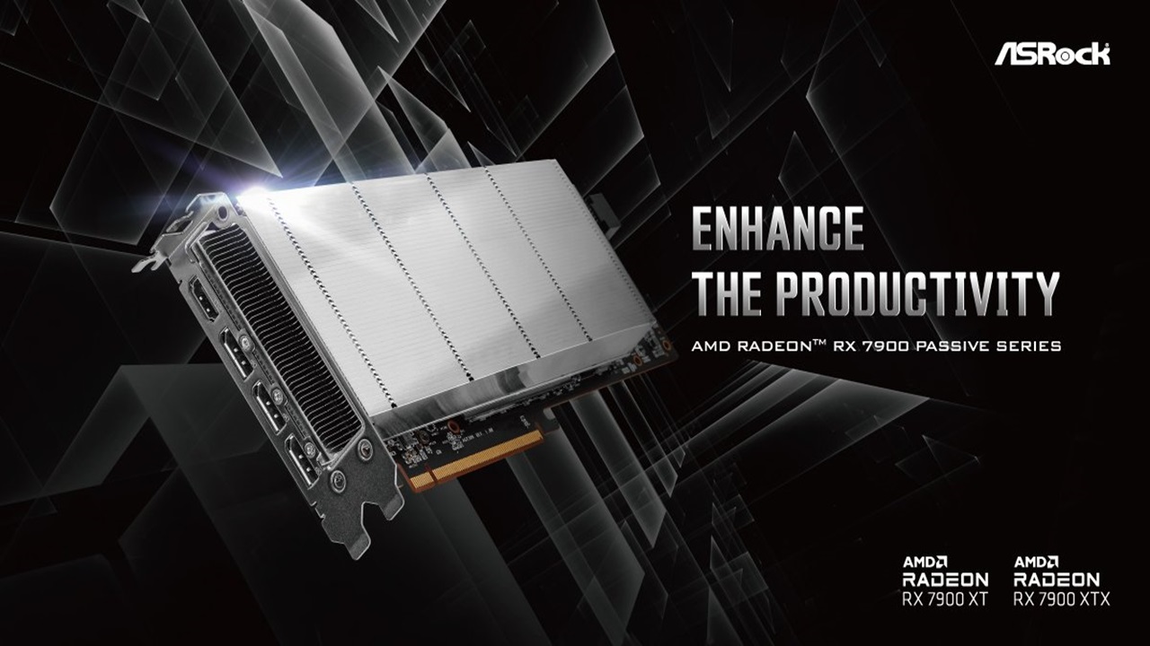 ASRock Radeon RX 7900 Passive Series: le GPU top di gamma senza ventole