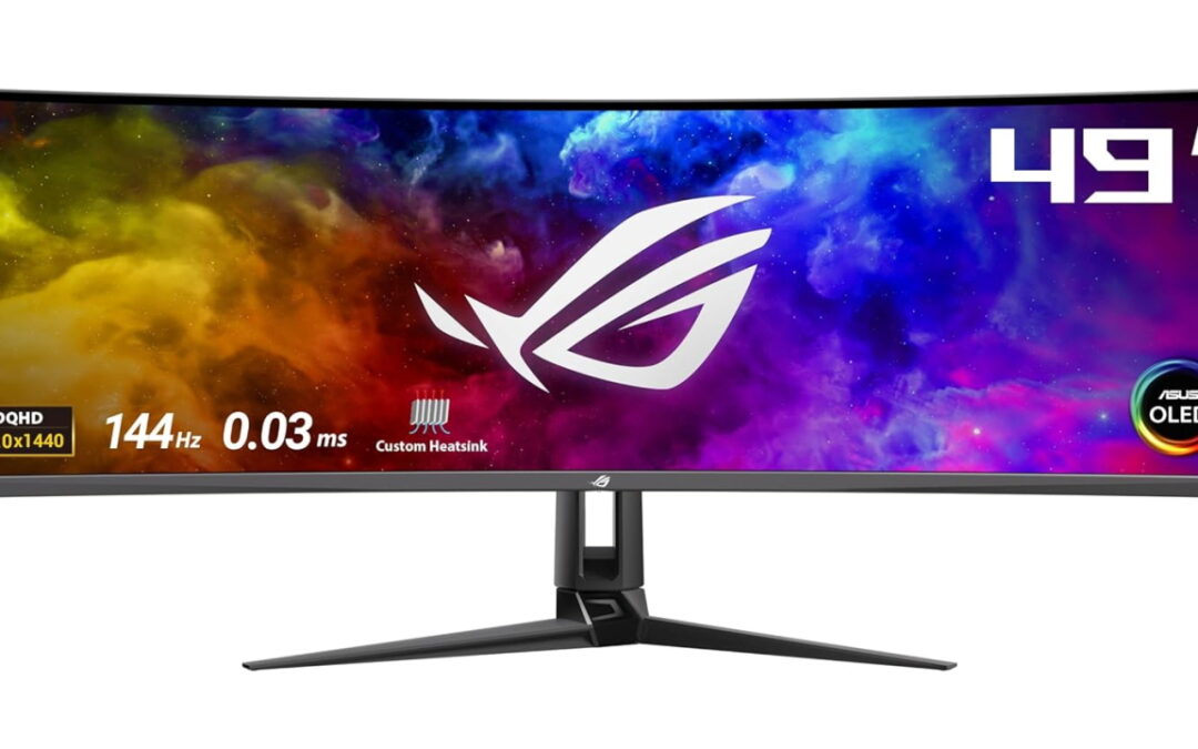 ASUS ROG Swift OLED PG49WCD: il completissimo monitor curvo QD-OLED da 49” pollici (5120×1440) è ora in offerta su Amazon