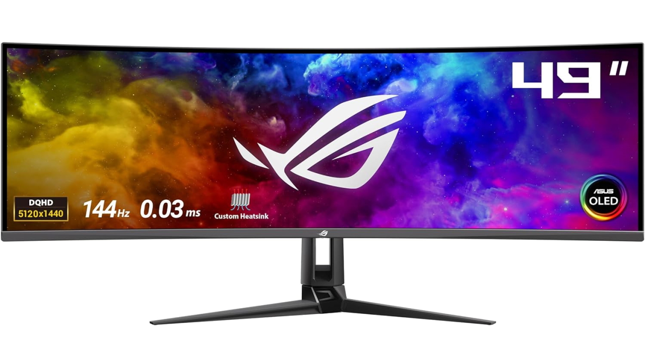 ASUS ROG Swift OLED PG49WCD: il completissimo monitor curvo QD-OLED da 49” pollici (5120×1440) è ora in offerta su Amazon