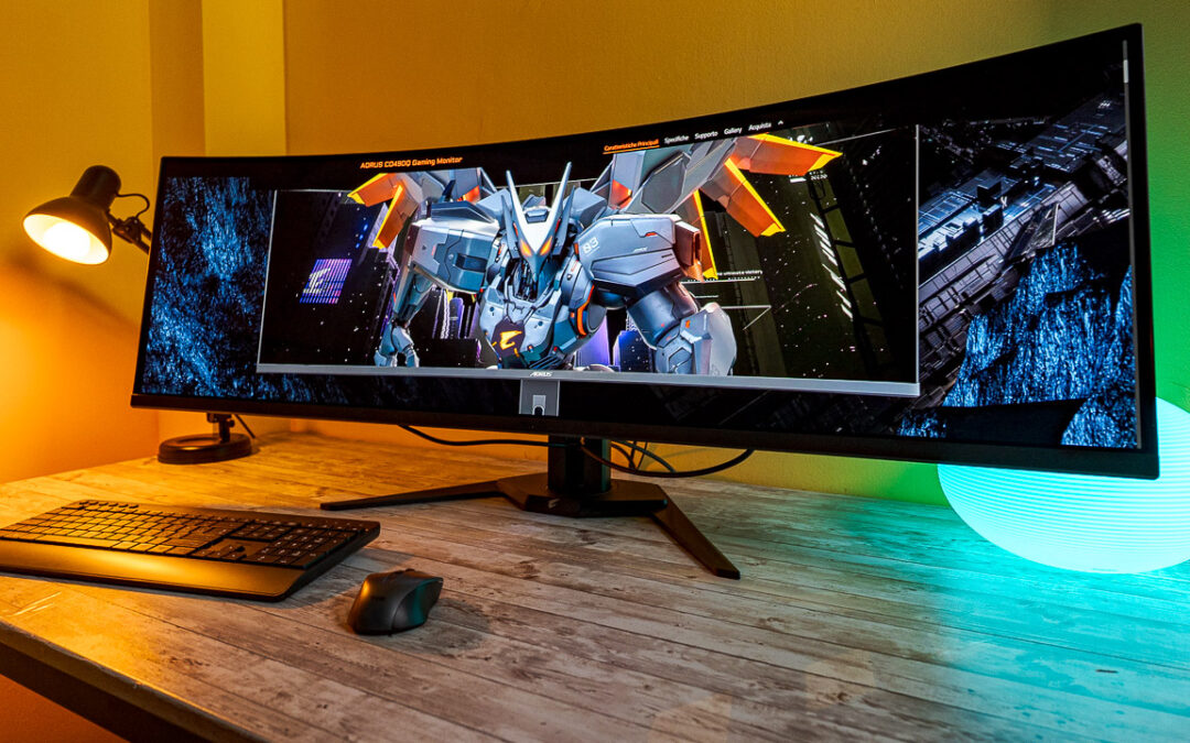 Aorus CO49DQ, la declinazione Gigabyte dei monitor OLED ultrawide