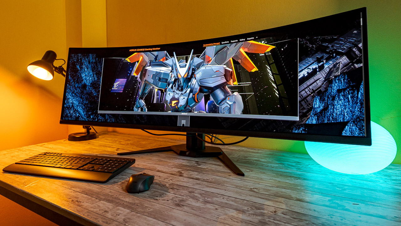 Aorus CO49DQ, la declinazione Gigabyte dei monitor OLED ultrawide