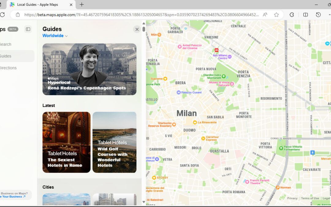 Apple Maps supera i confini degli OS Apple: adesso è disponibile anche sul web