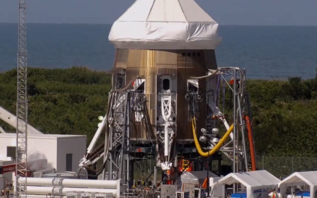 Blue Origin prosegue i test per il razzo spaziale riutilizzabile New Glenn