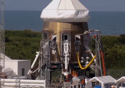 Blue Origin prosegue i test per il razzo spaziale riutilizzabile New Glenn