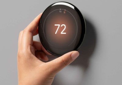 Google Nest Learning Thermostat con display borderless