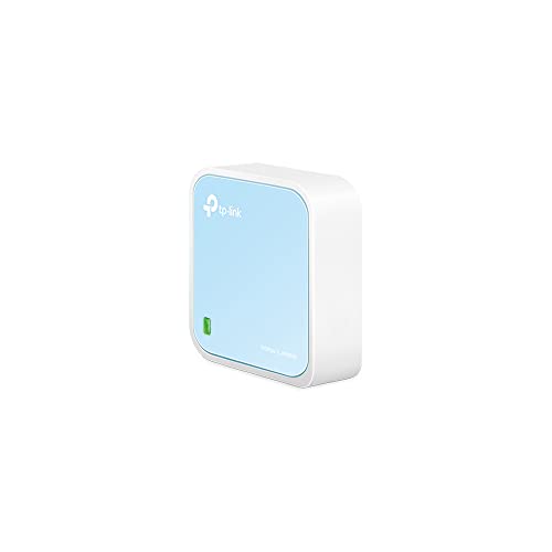 TP-Link TL-WR802N Nano Router Wi-Fi Portatile, N300Mbps,1 Porta Lan/Wan, Access Point E Modalità WISP, Alimentato Tramite Porta Micro USB, Ripetitore, condividete l’accesso Internet in viaggio